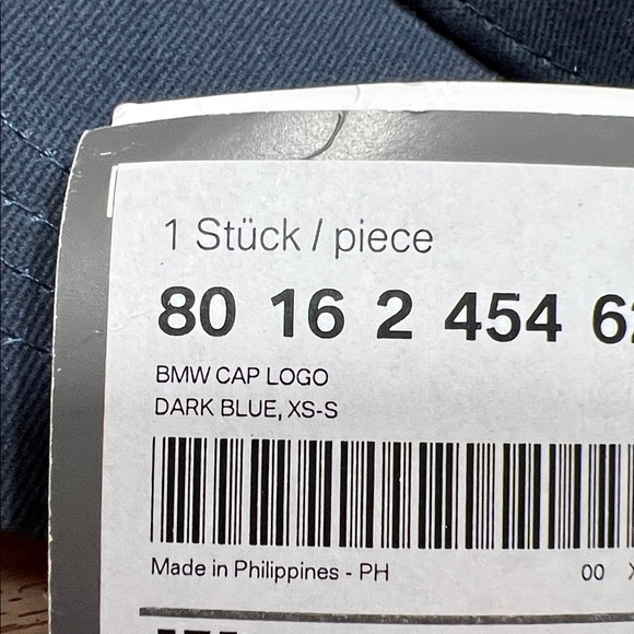 BMW Collection Sz XS/S Dark Blue Embroidered Logo Hat NWT - Picture 3 of 7